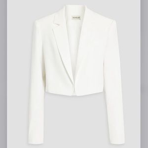 NWT Black Nicholas Aliza Cropped Open Blazer